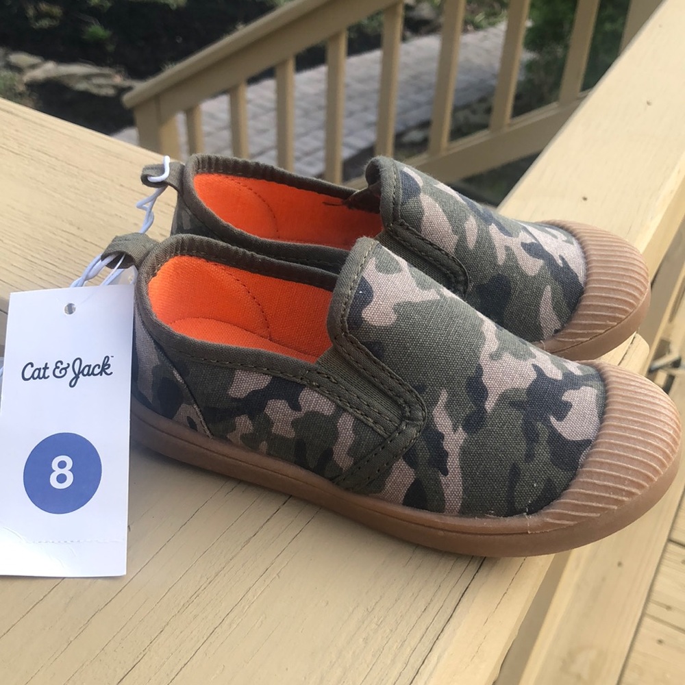 Cat & Jack Camo Shoes NWT